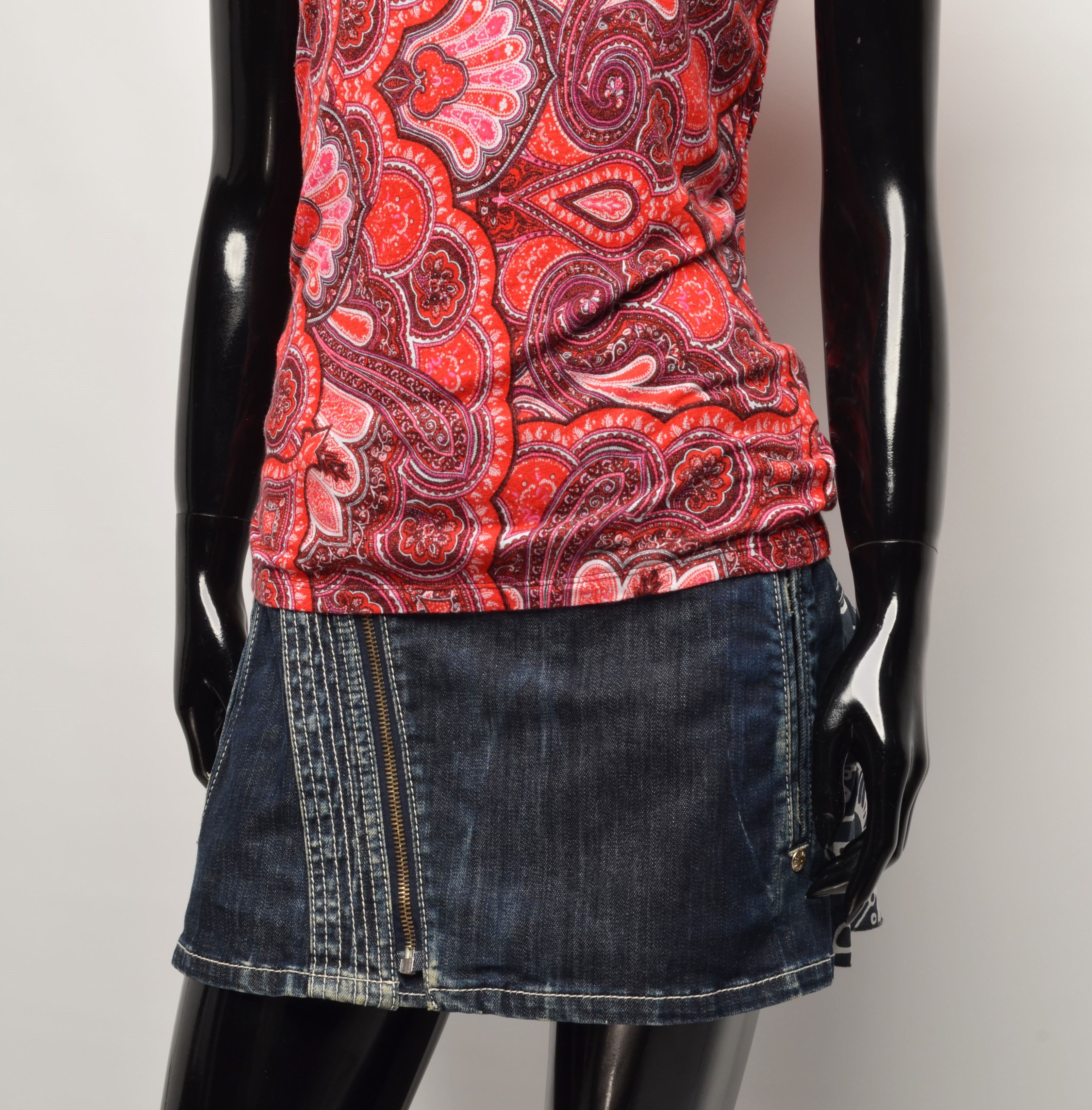 Polo Ralph Lauren × Ralph Lauren Ralph Lauren Multicolor Paisley Print Short Sleeve Top Size S / US 4 / IT 40 - 3 Thumbnail
