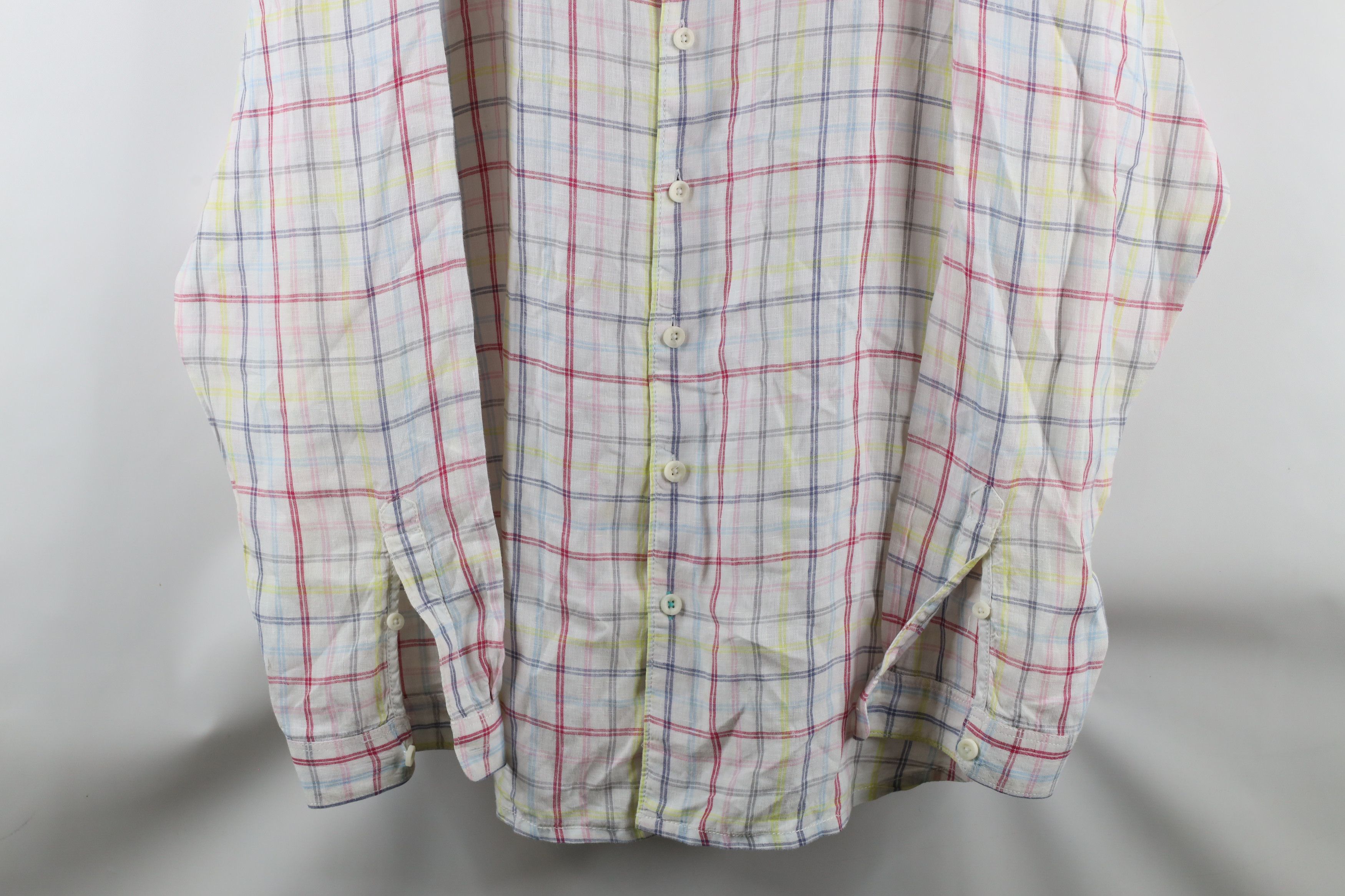 Tommy Bahama × Vintage Vintage Tommy Bahama Rainbow Plaid Collared Button Shirt Size US XXL / EU 58 / 5 - 3 Thumbnail