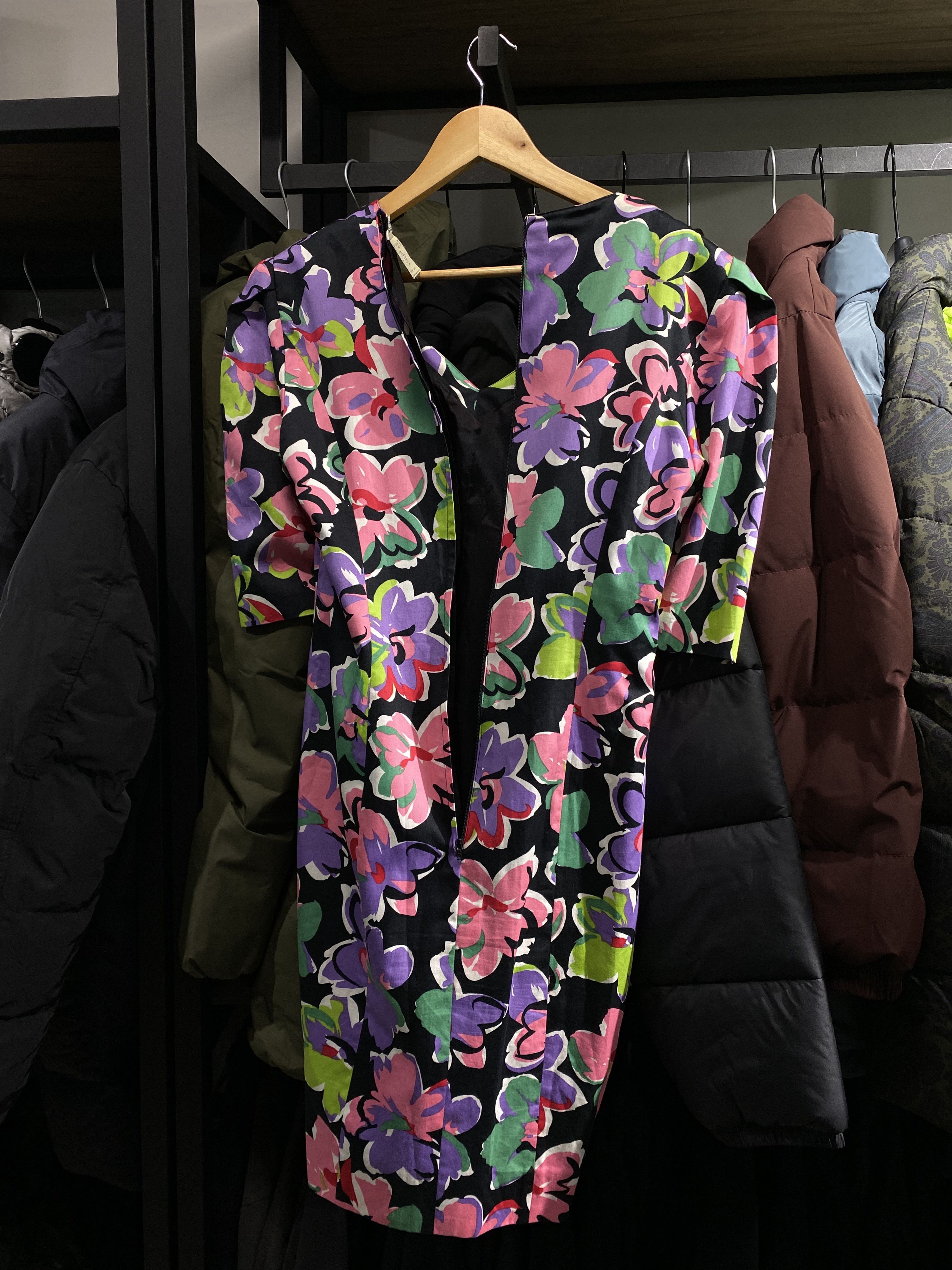 Guy Laroche Vintage Guy Laroche dress 1980s with a floral pattern Size M / US 6-8 / IT 42-44 - 7 Thumbnail