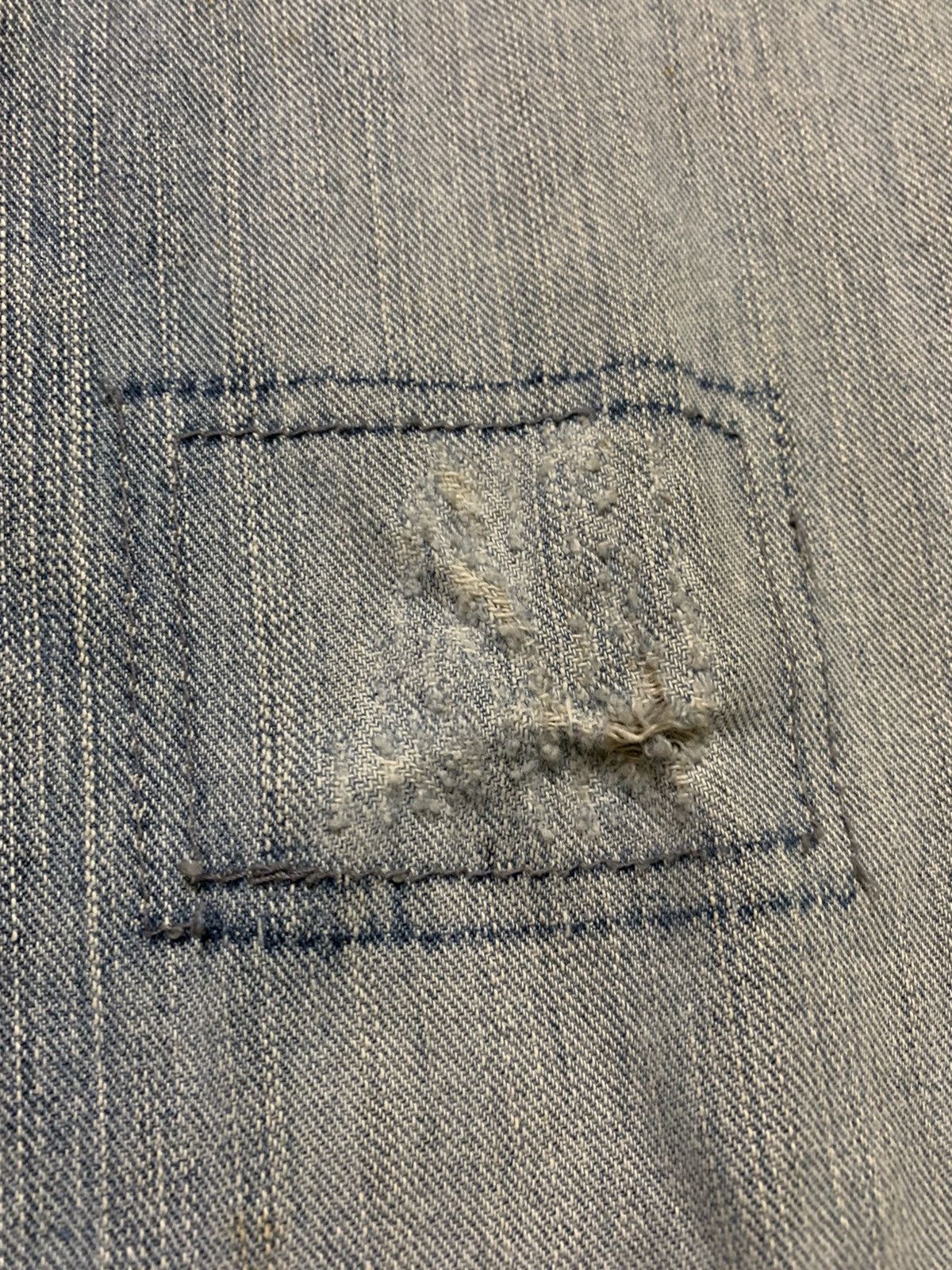 Edwin FLARE vintage edwin distressed denim patchwork sashiko Size US 29 - 10 Thumbnail