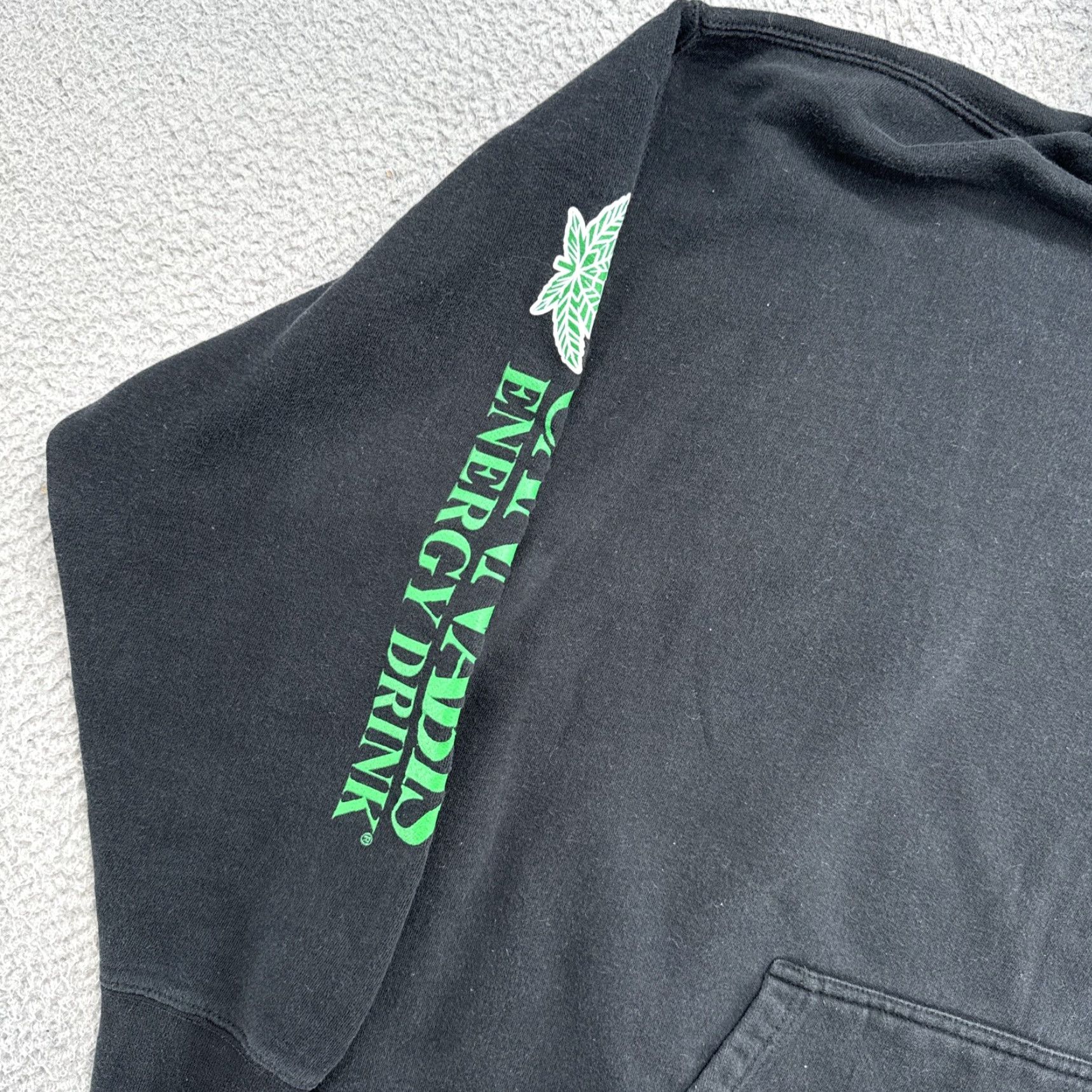 Logo 7 VINTAGE Kollege Town Cannabis Energy Drink Men XL Hoodie Sweatshirt Logo Hippie Black College Town Marijuana Size US XL / EU 56 / 4 - 2 Thumbnail