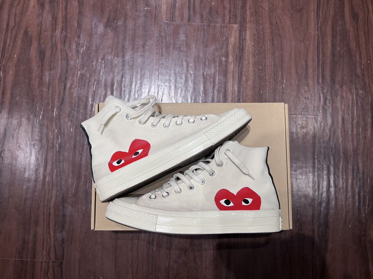 Comme des Garcons PLAY × Converse Converse CDG Play High Top Sneaker Size US 8 / EU 41 - 1 Thumbnail