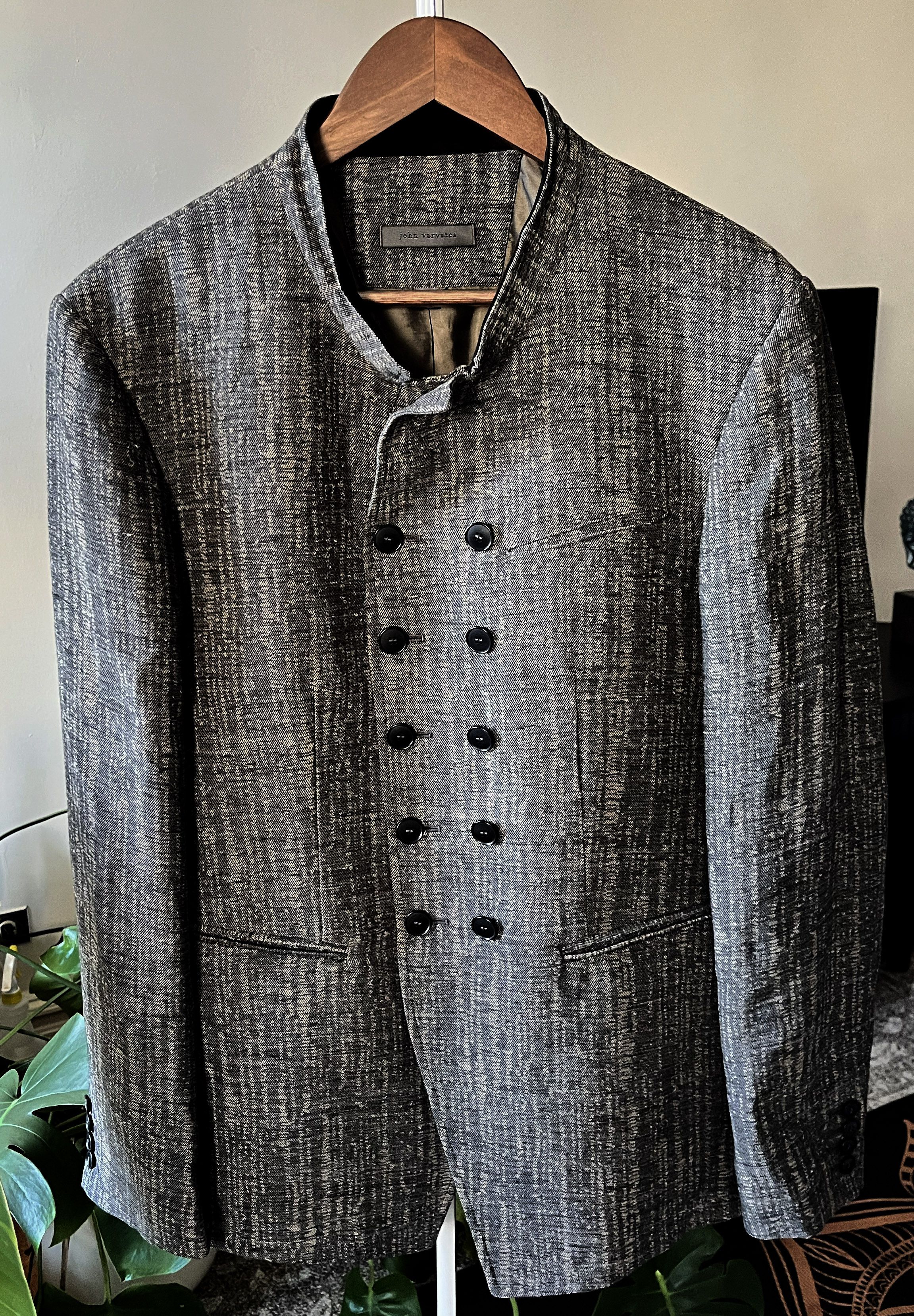 John Varvatos JOHN VARVATOS GREY BLAZER / JACKET Size US M / EU 48-50 / 2 - 1 Thumbnail
