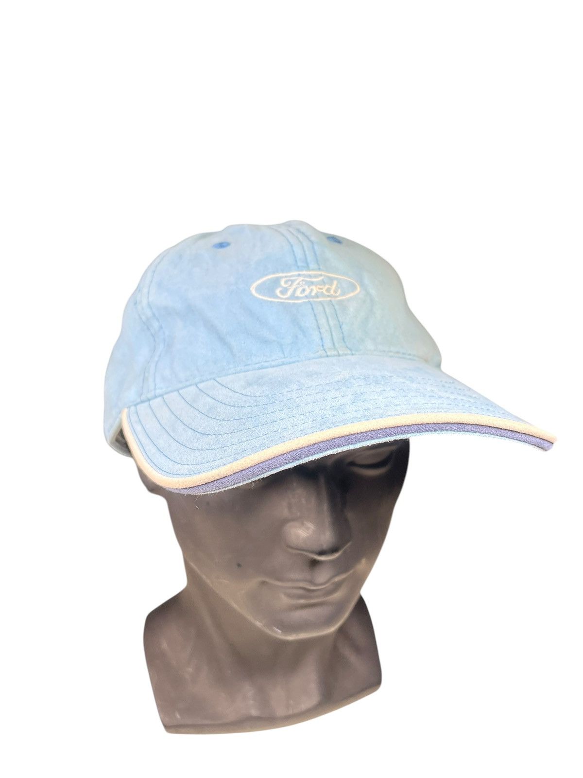 Ford × Vintage Vintage Baby Blue Ford Hat Size ONE SIZE - 2 Thumbnail