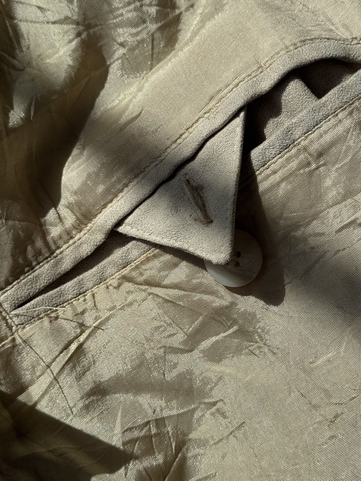Vintage Suede beige coat for layering Size L / US 10 / IT 46 - 6 Thumbnail