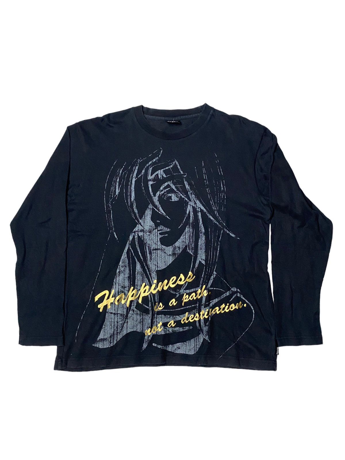 image of 20471120 x Hysteric Glamour Bindingoffer Space Opera - Biker Punk Girl Longsleeve in Navy (Size Lar