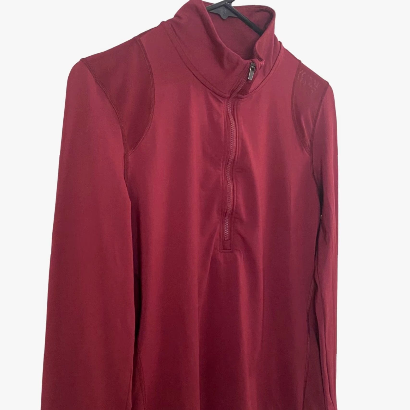 Victoria's Secret Victoria's Secret Sport Pullover Mock-Neck 1/2 Zip Shirt Red Womens S Size S / US 4 / IT 40 - 4 Thumbnail