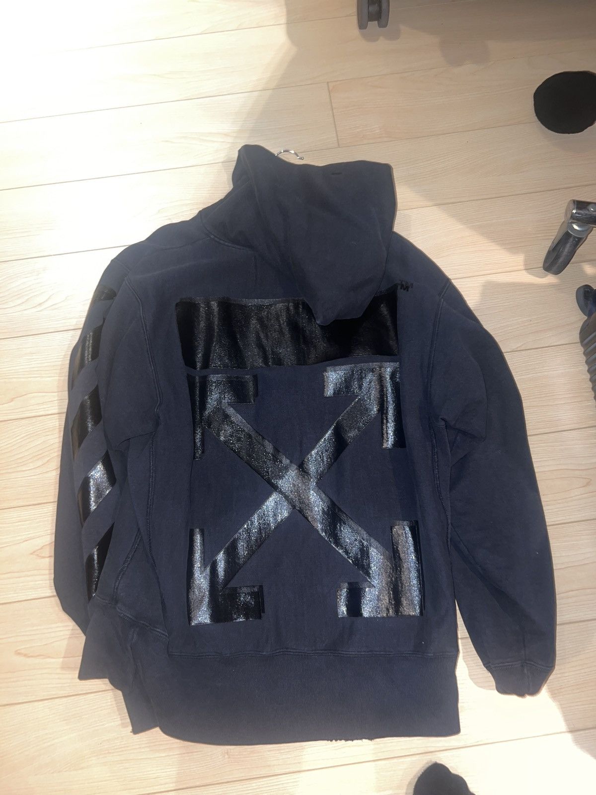 Off-White Off-White Champion Hoodie in Black Size US L / EU 52-54 / 3 - 2 Thumbnail