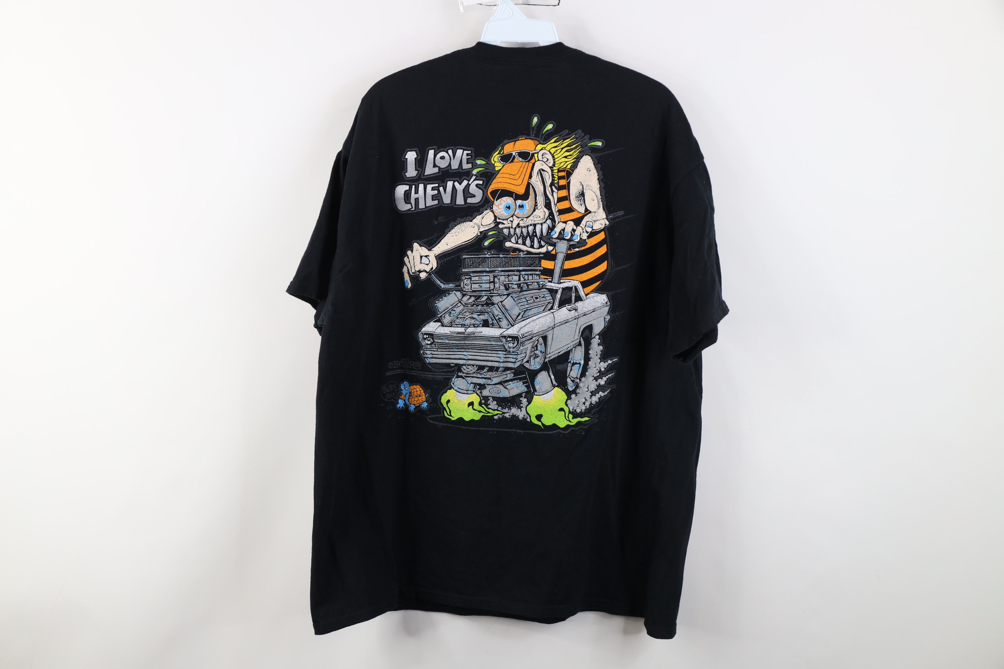 Vintage Retro Y2K Rat Fink Chevy's Car Racing Short Sleeve T-Shirt Size US XL / EU 56 / 4 - 13 Thumbnail