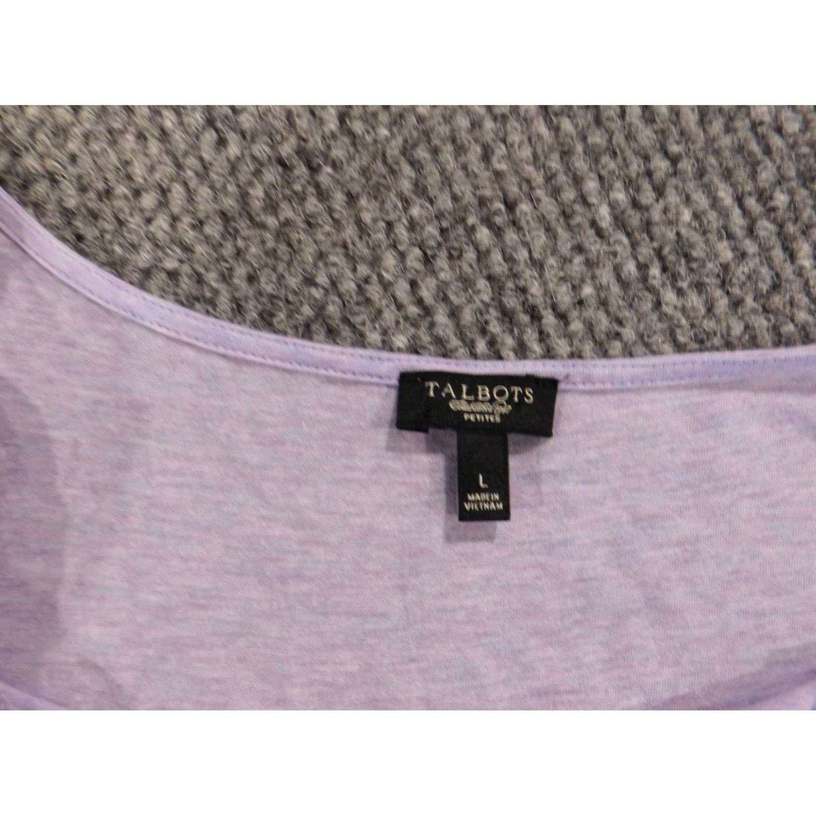 Talbots Talbots Blouse PL Petite Purple Stretch Tank Sleeveless Collared Pullover Casual Women Cotton Down Basic Classic Shirt Mens? Women? Size L / US 10 / IT 46 - 5 Thumbnail