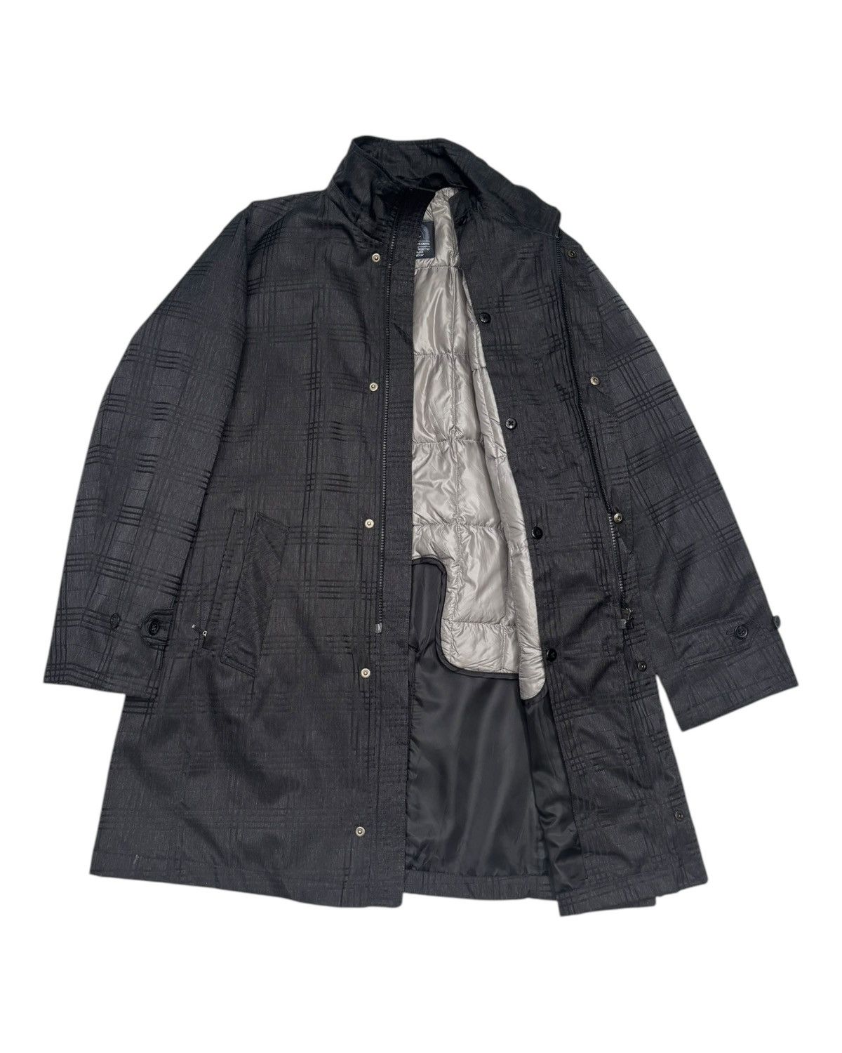 Yohji Yamamoto 🔥D'HOMME A HOMME JAPAN PLAID WINTER COAT WITH DOWN LINER Size US L / EU 52-54 / 3 - 2 Thumbnail