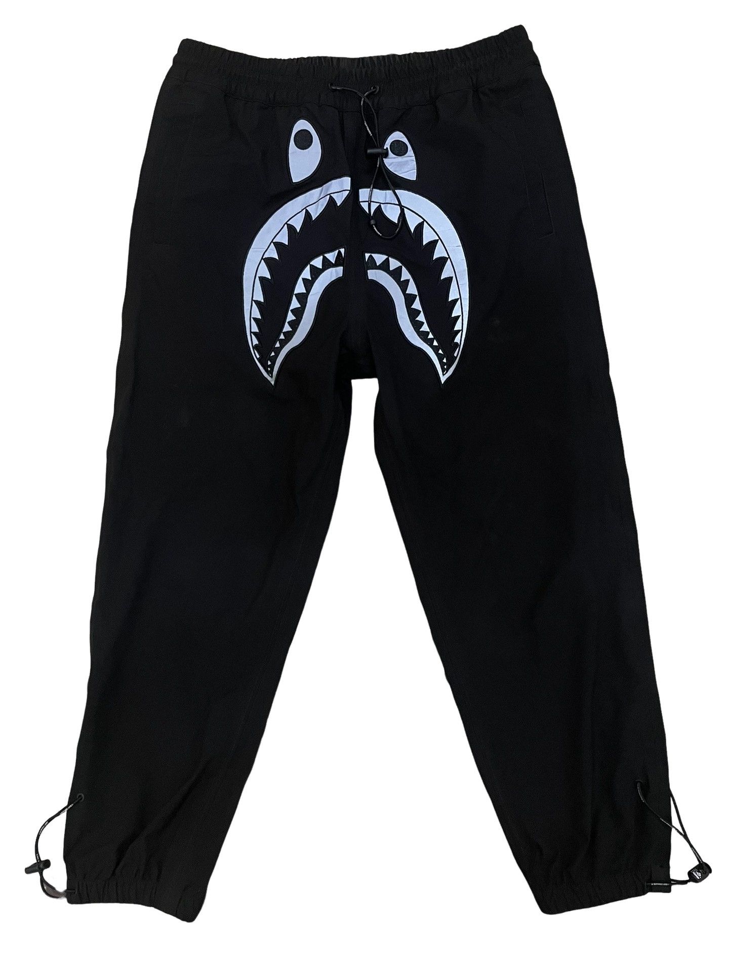 Bape A Bathing Ape Reflective Shark Sweatpants Size L Size US 34 / EU 50 - 1 Thumbnail