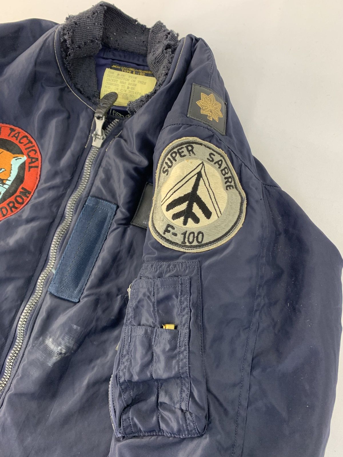 Other 90s USAF Type B-15C Flying Intermediate Jacket Full Zip Size US S / EU 44-46 / 1 - 6 Thumbnail