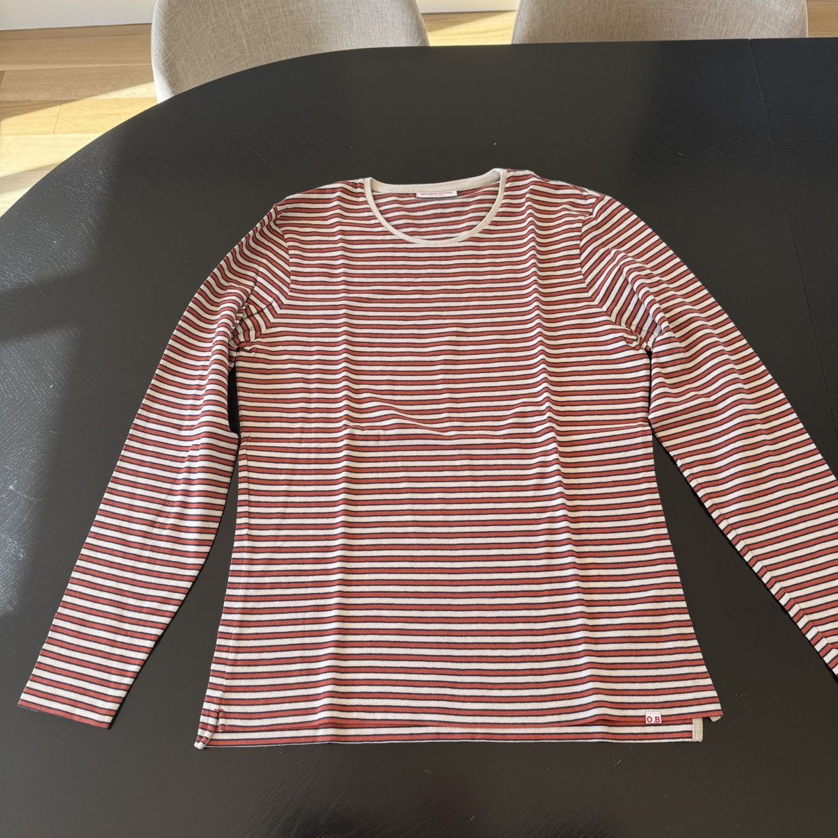 Orlebar Brown Orlebar Brown Red Striped Button Down Size Large Top Size US L / EU 52-54 / 3 - 1 Thumbnail
