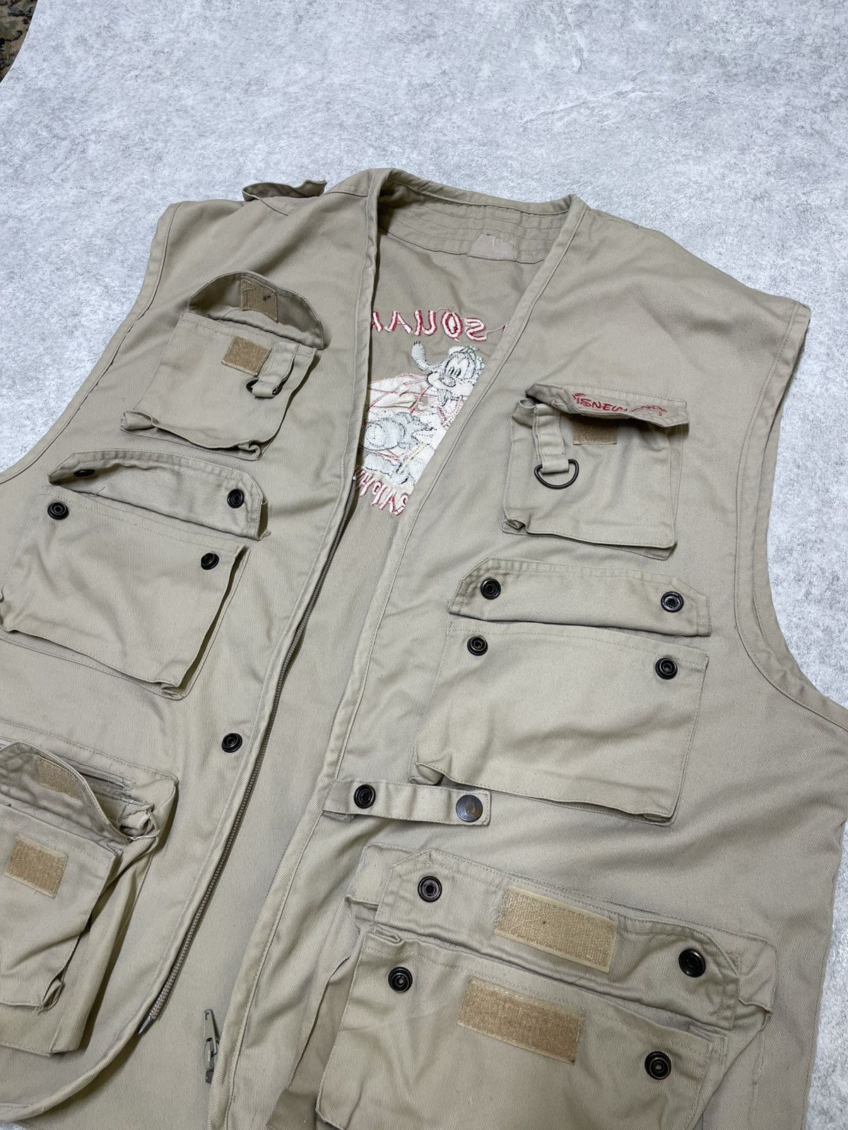 Disney × Iceberg Disney Multipocket Vest Streetwear Style 1998s Size US L / EU 52-54 / 3 - 3 Thumbnail