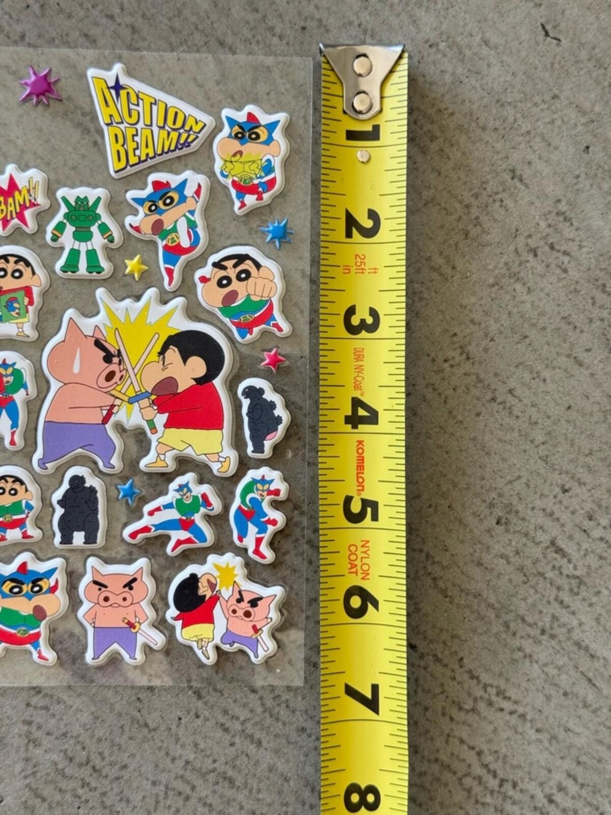 Other Crayon / Shin Chan Jjanggu Puffy Stickers / Korean Anime Size ONE SIZE - 4 Thumbnail