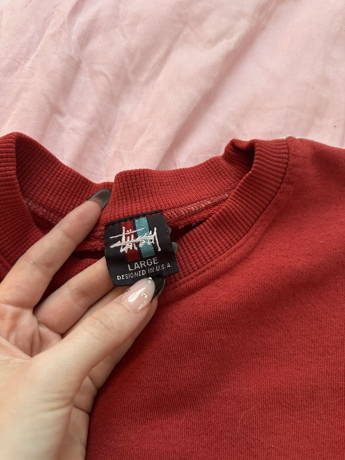 Stussy × Vintage Vintage Stussy Crewneck Sweatshirt Size US L / EU 52-54 / 3 - 5 Thumbnail