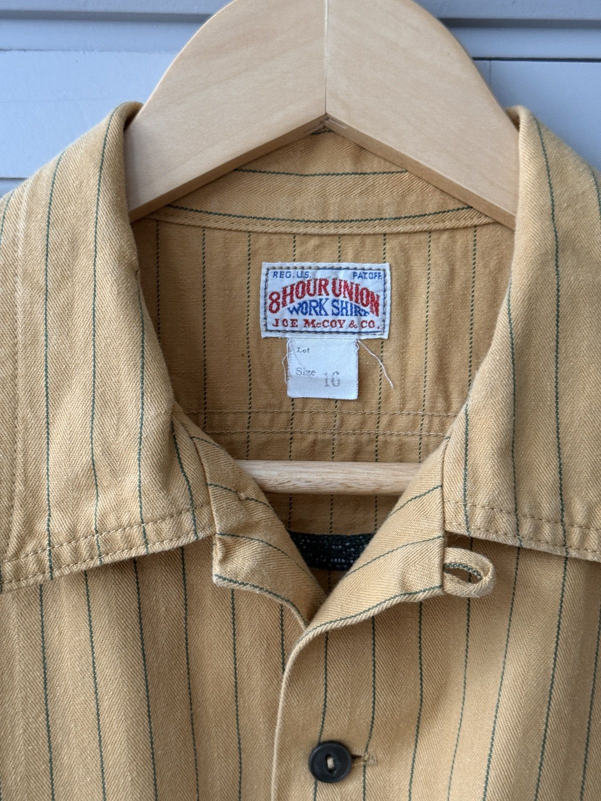 The Real McCoy's The Real McCoy’s - Yellow and green striped work shirt Size US L / EU 52-54 / 3 - 3 Thumbnail