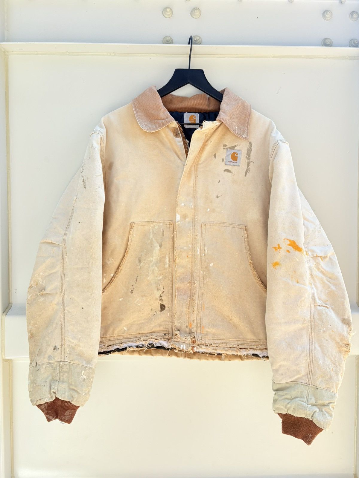 Vintage Carhartt Faded Thrashed Distressed Jacket ERD GRUNGE