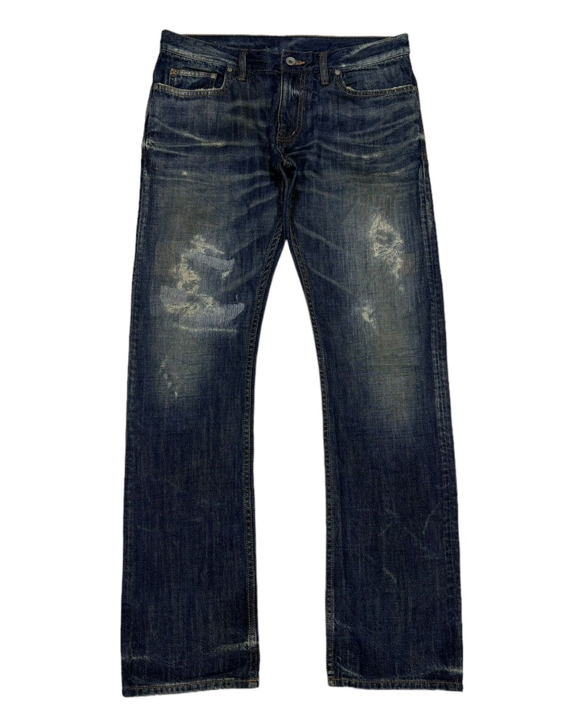 14th Addiction 🔥KMRII STYLE JAPANESE UNBRANDED SLIM FIT DENIM JEANS Size US 32 / EU 48 - 5 Thumbnail