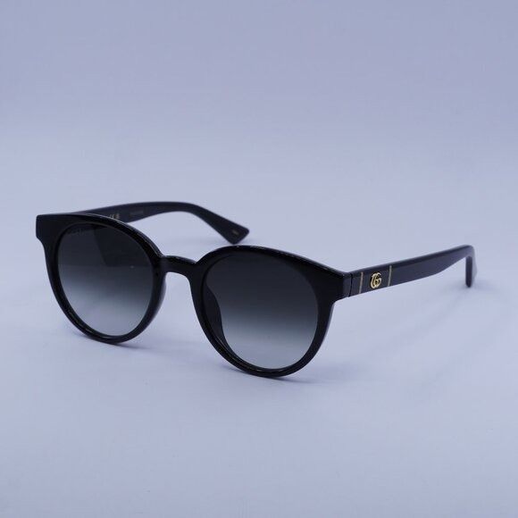 Gucci Gucci GG0638SK 001 Sunglasses Black Round Frame, Grey Lenses Size ONE SIZE - 1 Thumbnail