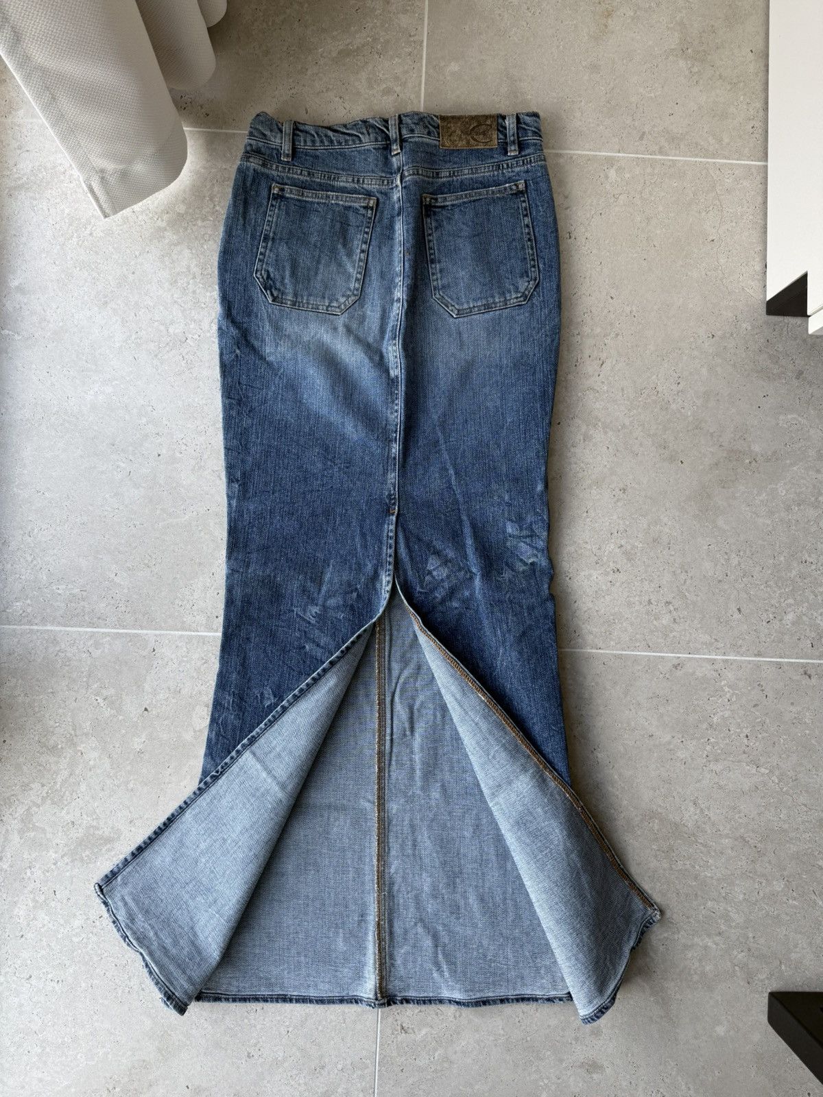 Just Cavalli Vintage Y2K Just Cavalli Denim Skirt Size 27" / US 4 / IT 40 - 2 Thumbnail