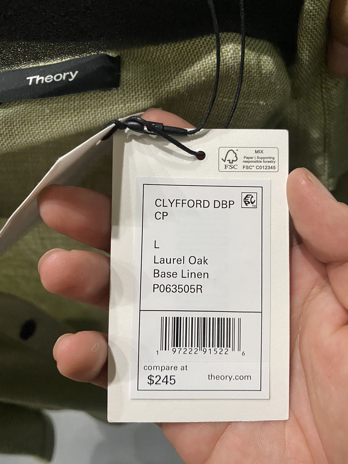 Theory Theory Green Button Up Light Jacket Size US L / EU 52-54 / 3 - 3 Thumbnail