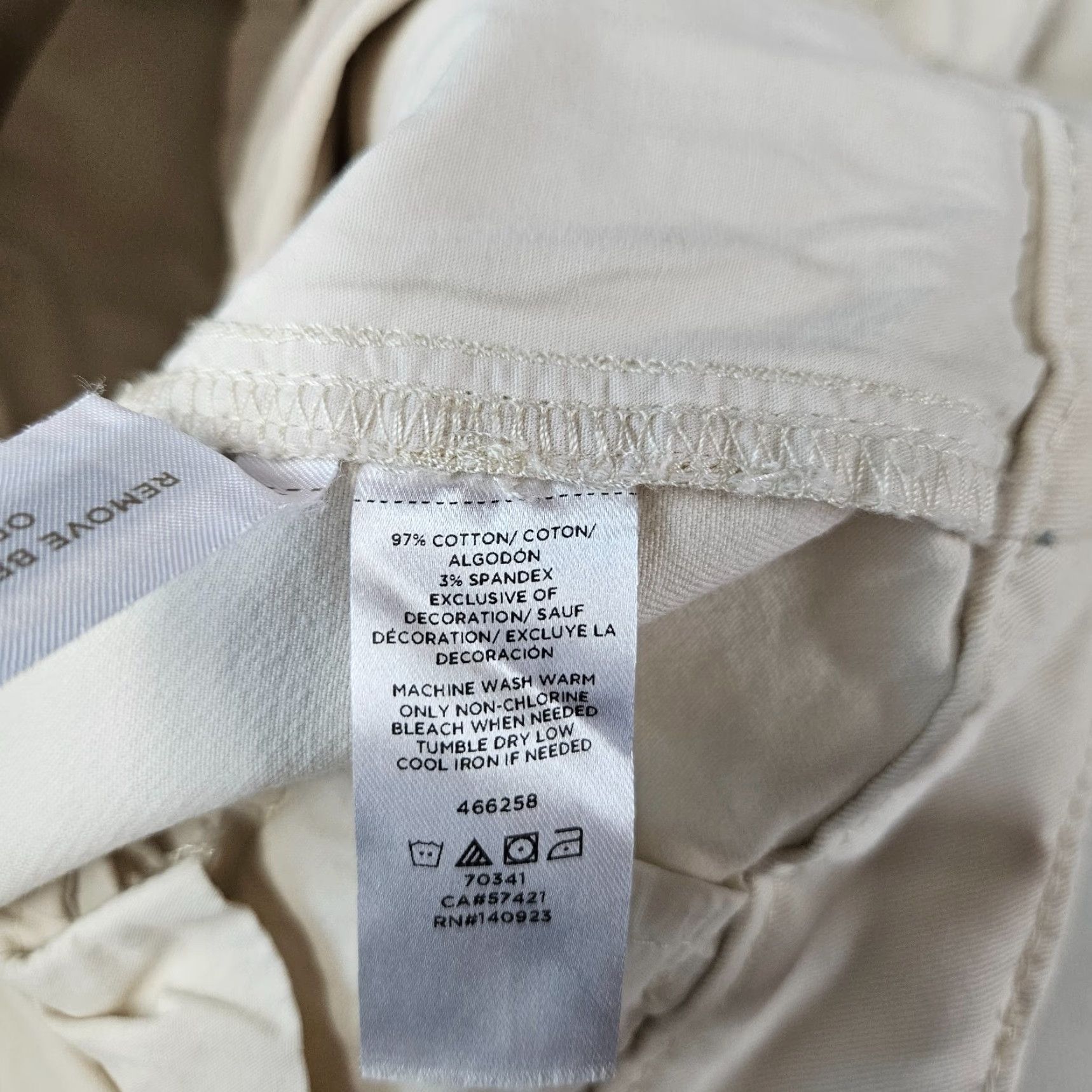 Loft LOFT Ann Taylor Womens Marisa Ankle Pants Sz 6 Embroidered Raw Hem Ivory Cotton Blend Pants Womens 6 Ankle Embroidered Ivory 90s? Size 28" / US 6 / IT 42 - 7 Thumbnail