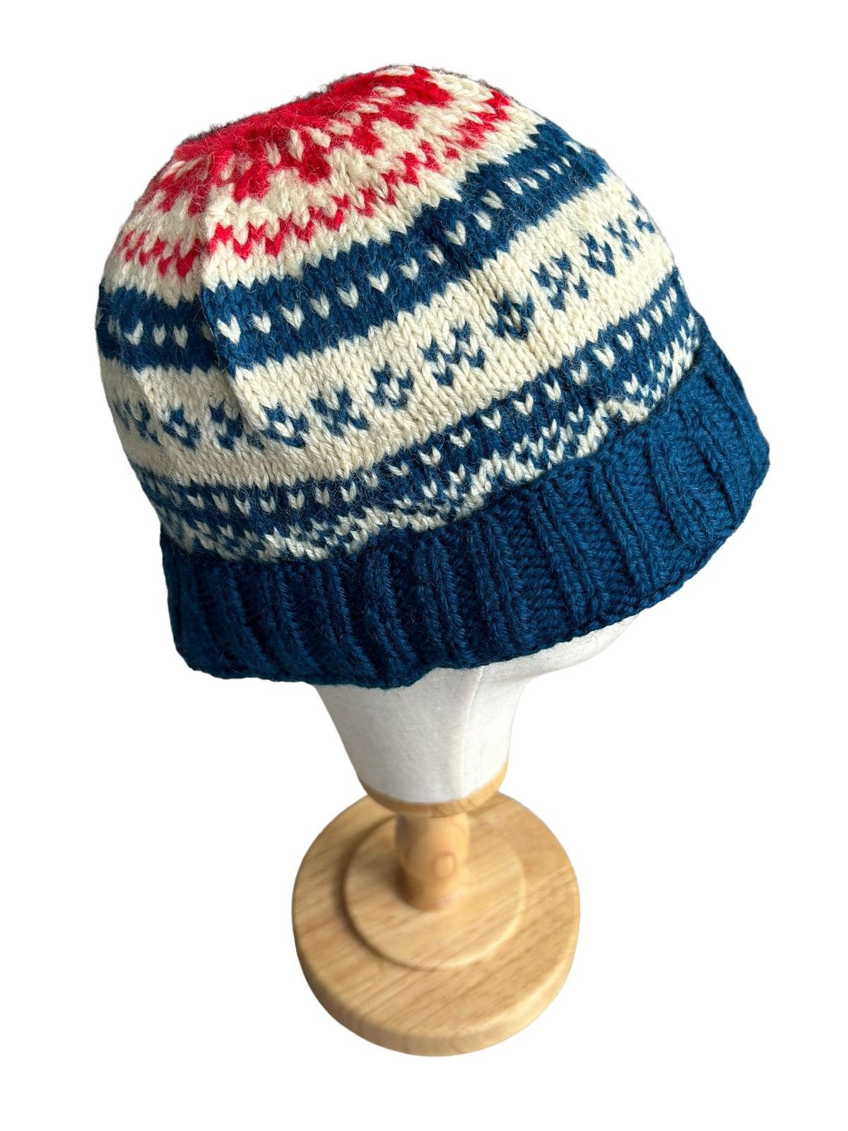 Japanese Brand Crochet Knitted Multicolour Beanie Hats Size ONE SIZE - 2 Thumbnail