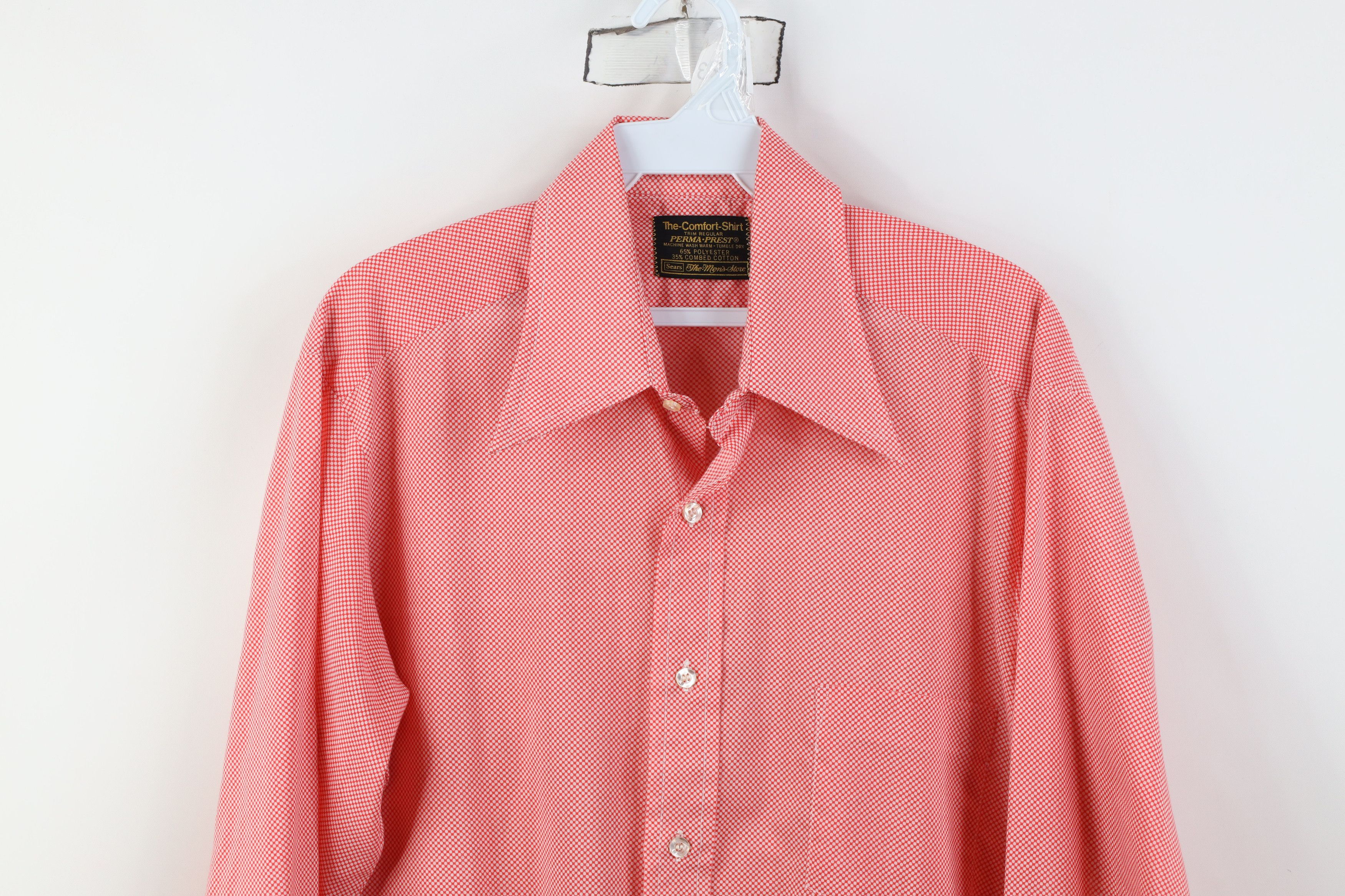 Vintage Vintage 60s 70s Streetwear Dagger Collar Button Shirt Size US M / EU 48-50 / 2 - 2 Thumbnail