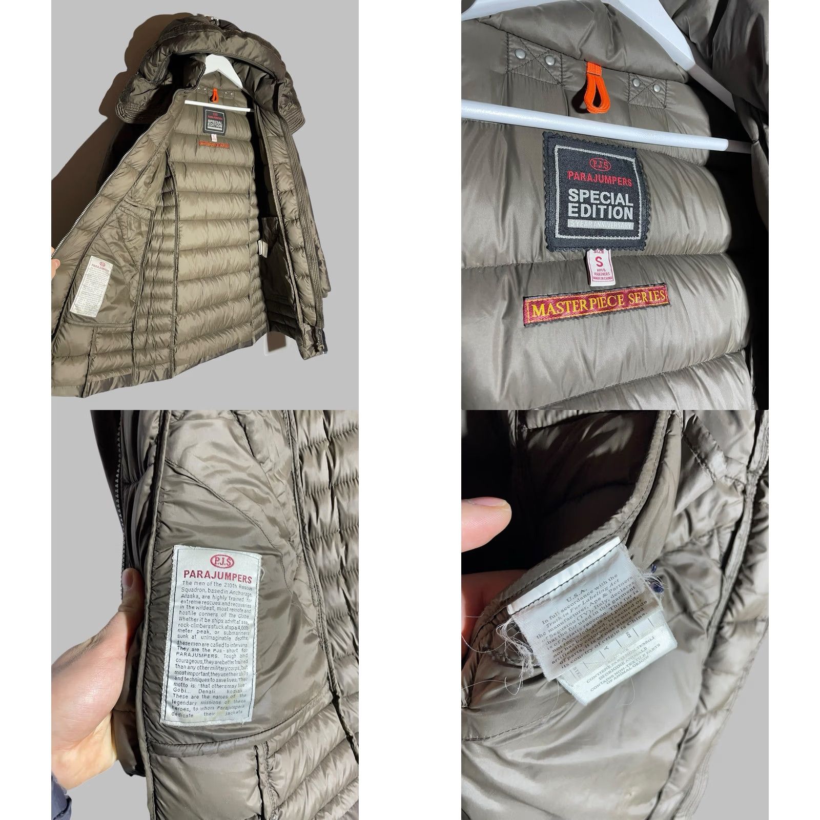 Parajumpers Parajumpers Jacket Long Down Special Edition 5 Year Anniversary Women S Check Photo Zipper Logo Long Sleeve Parajumpers Size S / US 4 / IT 40 - 10 Thumbnail