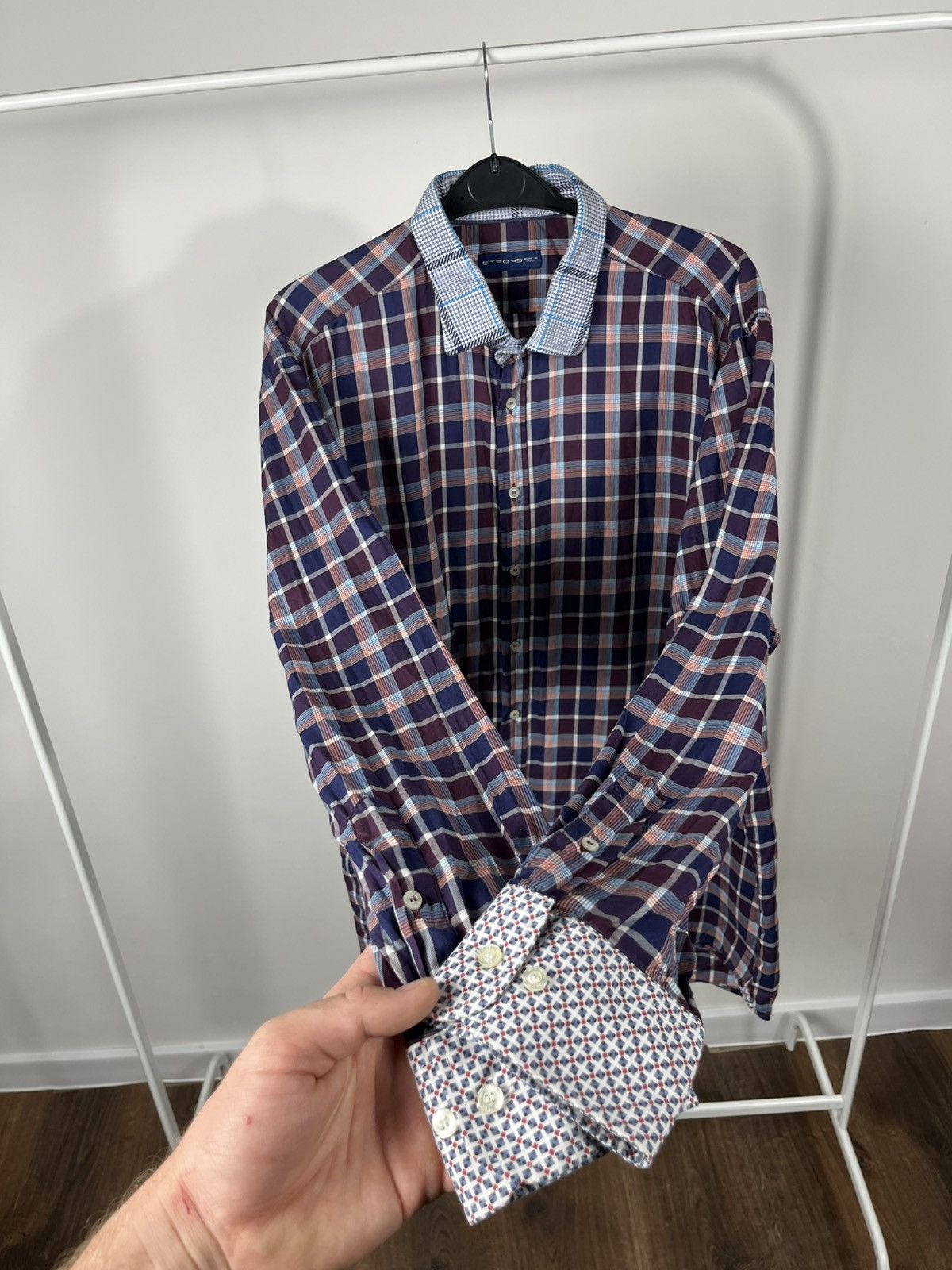 Etro Etro Men’s Plaid Button Down Shirt Made in Italy Long Sleeve Size US M / EU 48-50 / 2 - 5 Thumbnail