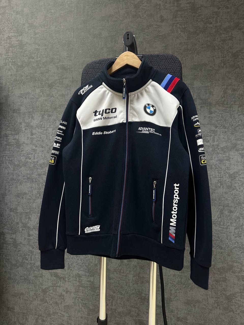 BMW × Vintage Vintage BMW Tuco Motorrad Racing Zip Hoodie Size US L / EU 52-54 / 3 - 4 Thumbnail
