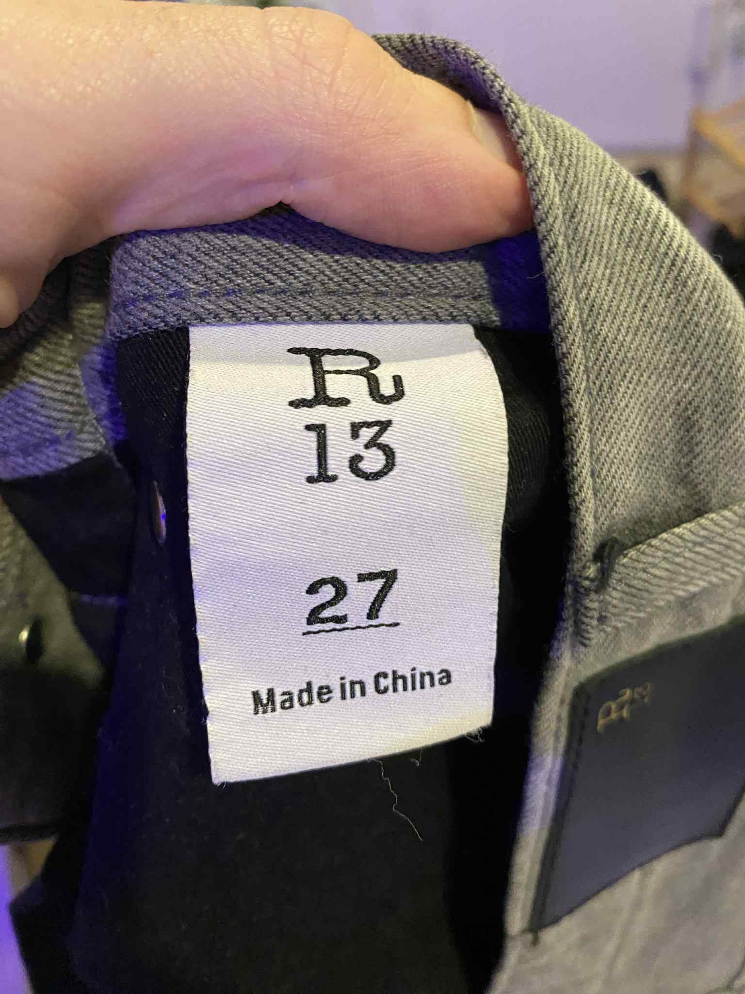 R13 R13 Tailored Drop Jean Size US 32 / EU 48 - 2 Thumbnail