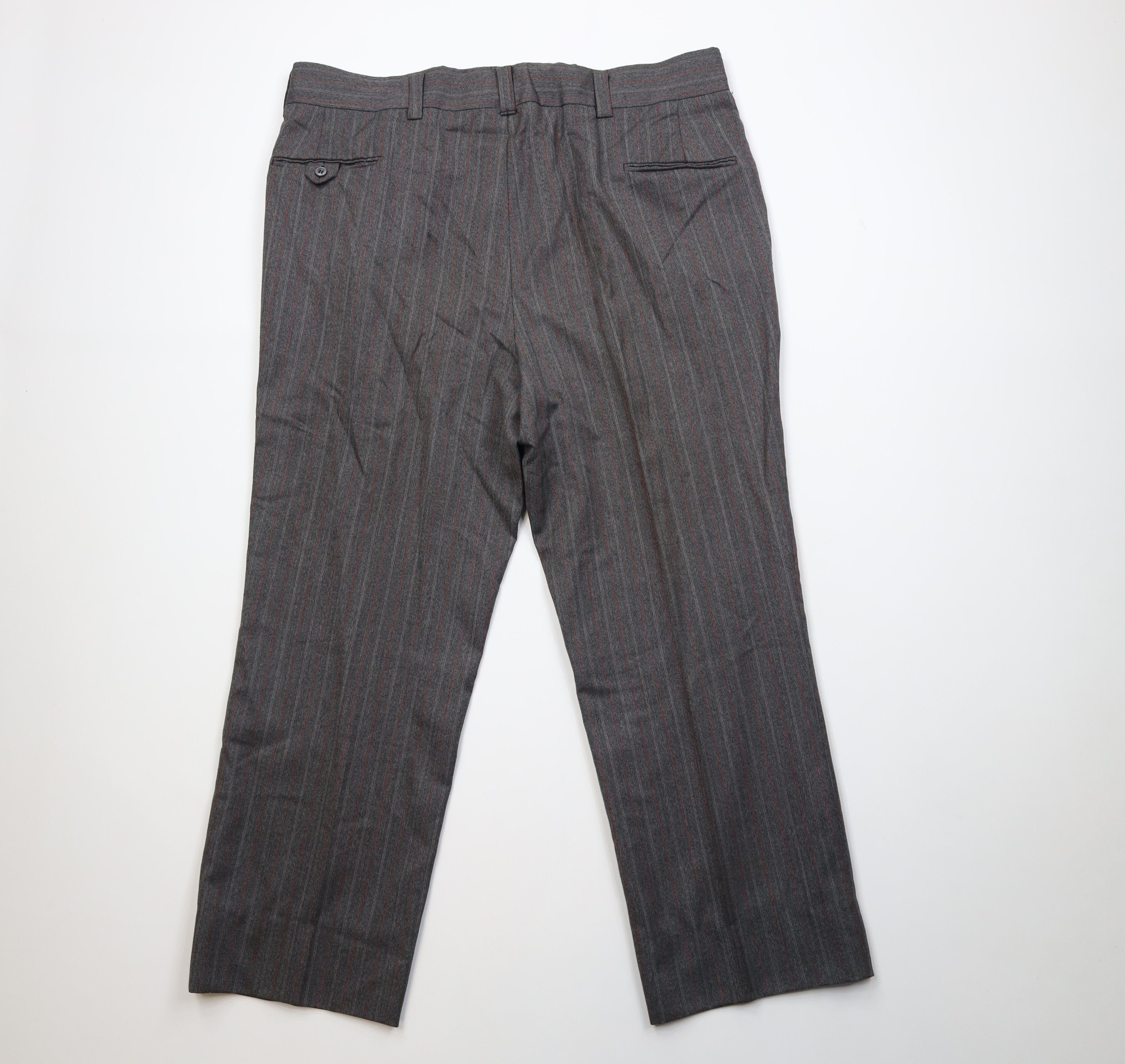 Vintage Vintage 60s Streetwear Wool Striped Wide Leg Chino Pants USA Size US 42 / EU 58 - 10 Thumbnail