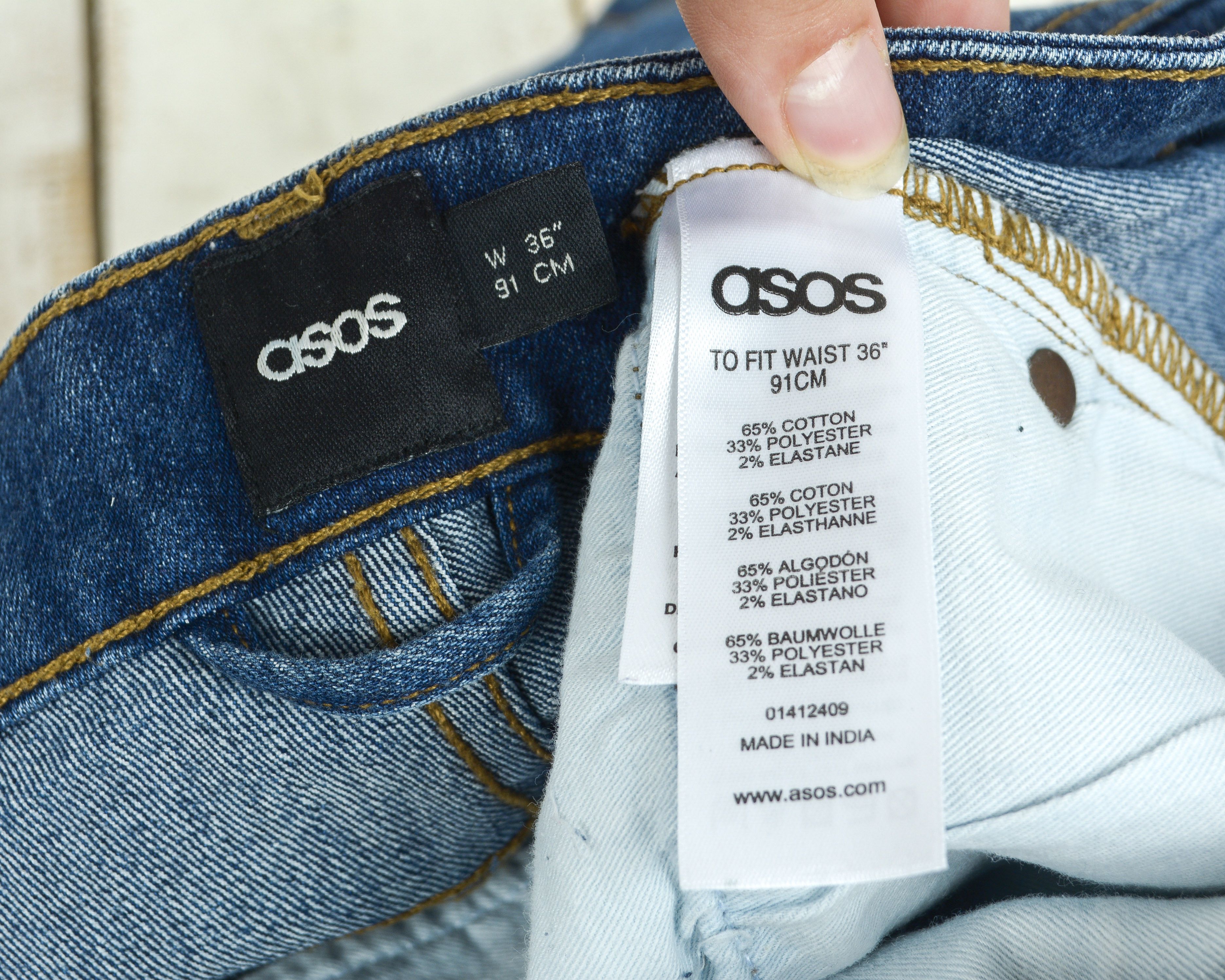 Asos ASOS Mens Blue Denim Shorts W36 Casual Indigo Jeans Size US 36 / EU 52 - 5 Thumbnail