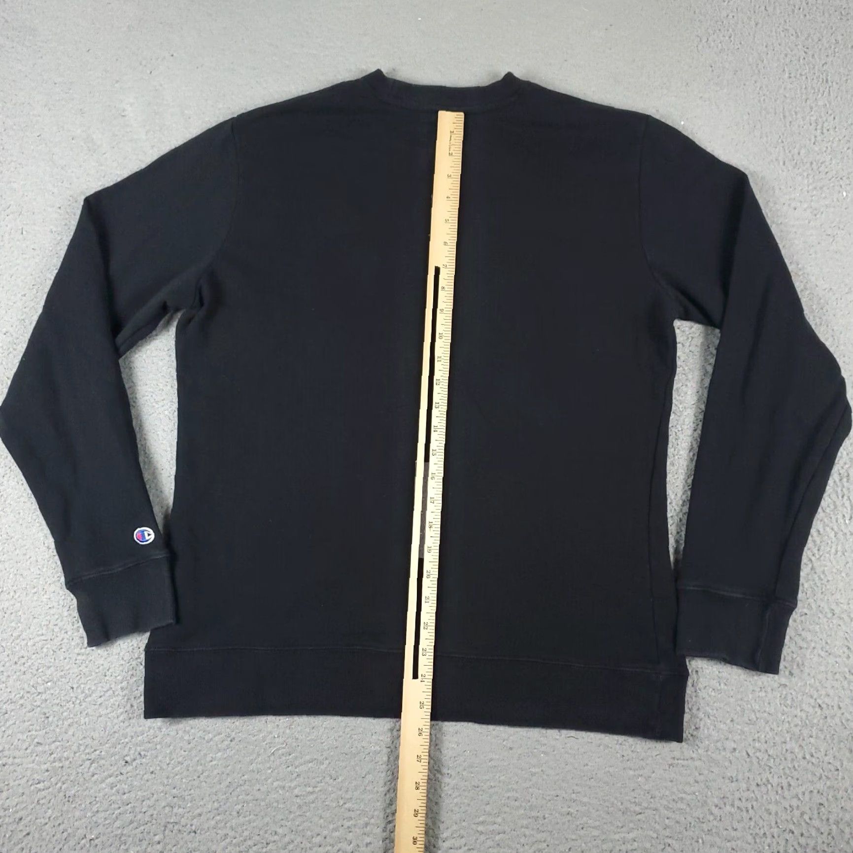 Champion Champion Pullover Sweater Mens Medium Black Crew Neck Long Sleeve Cotton Blend Size US M / EU 48-50 / 2 - 6 Thumbnail