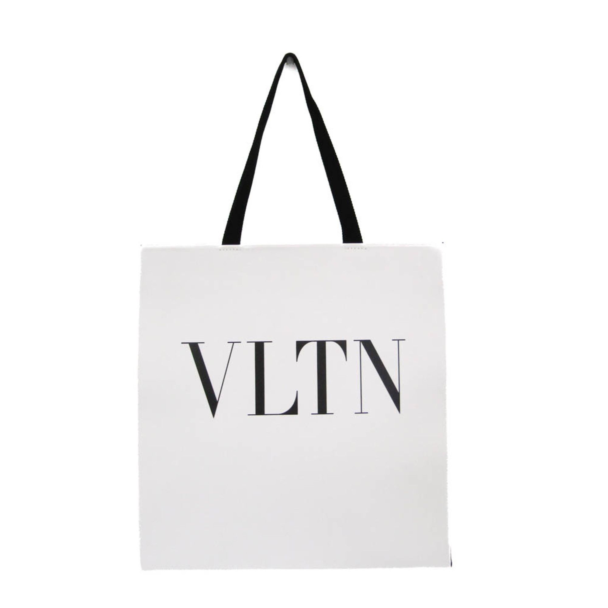Valentino Valentino Garavani VLTN Shopper Type Women,Men Leather Tote Bag Black,White Size ONE SIZE - 1 Thumbnail
