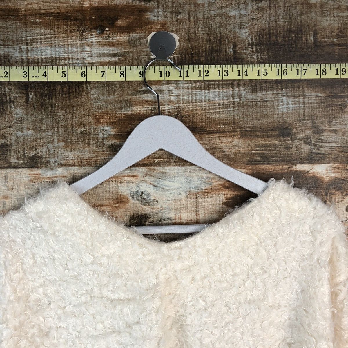 Homespun Knitwear × Japanese Brand DLL One Way White Mohair shaggy fur vintage Knitwear #C055 Size S / US 4 / IT 40 - 4 Thumbnail