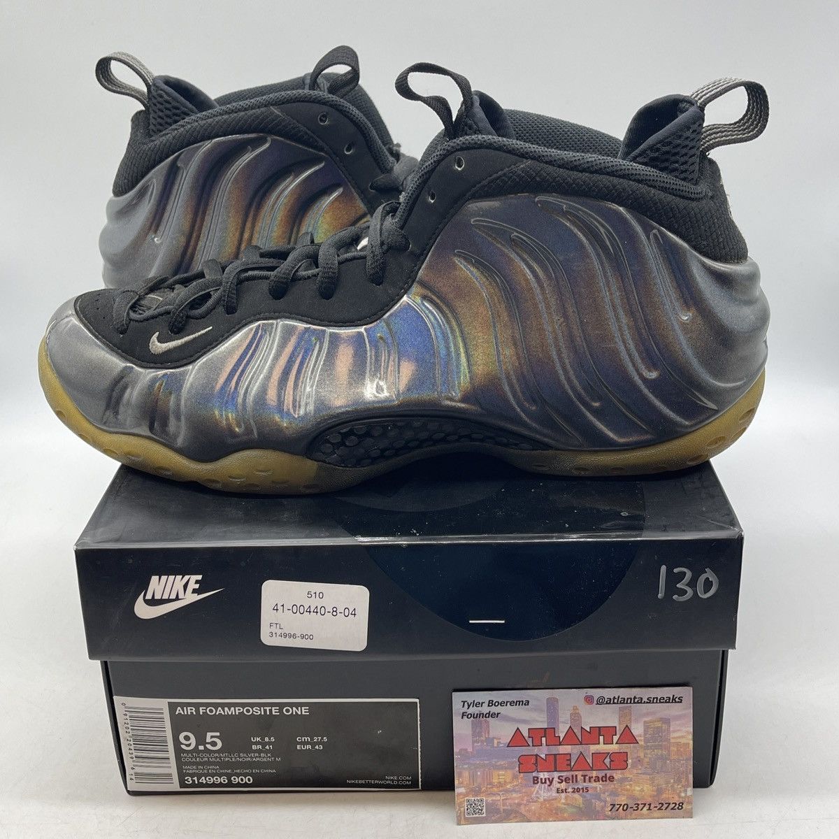 Nike Air foamposite hologram Size US 9.5 / EU 42-43 - 1 Thumbnail