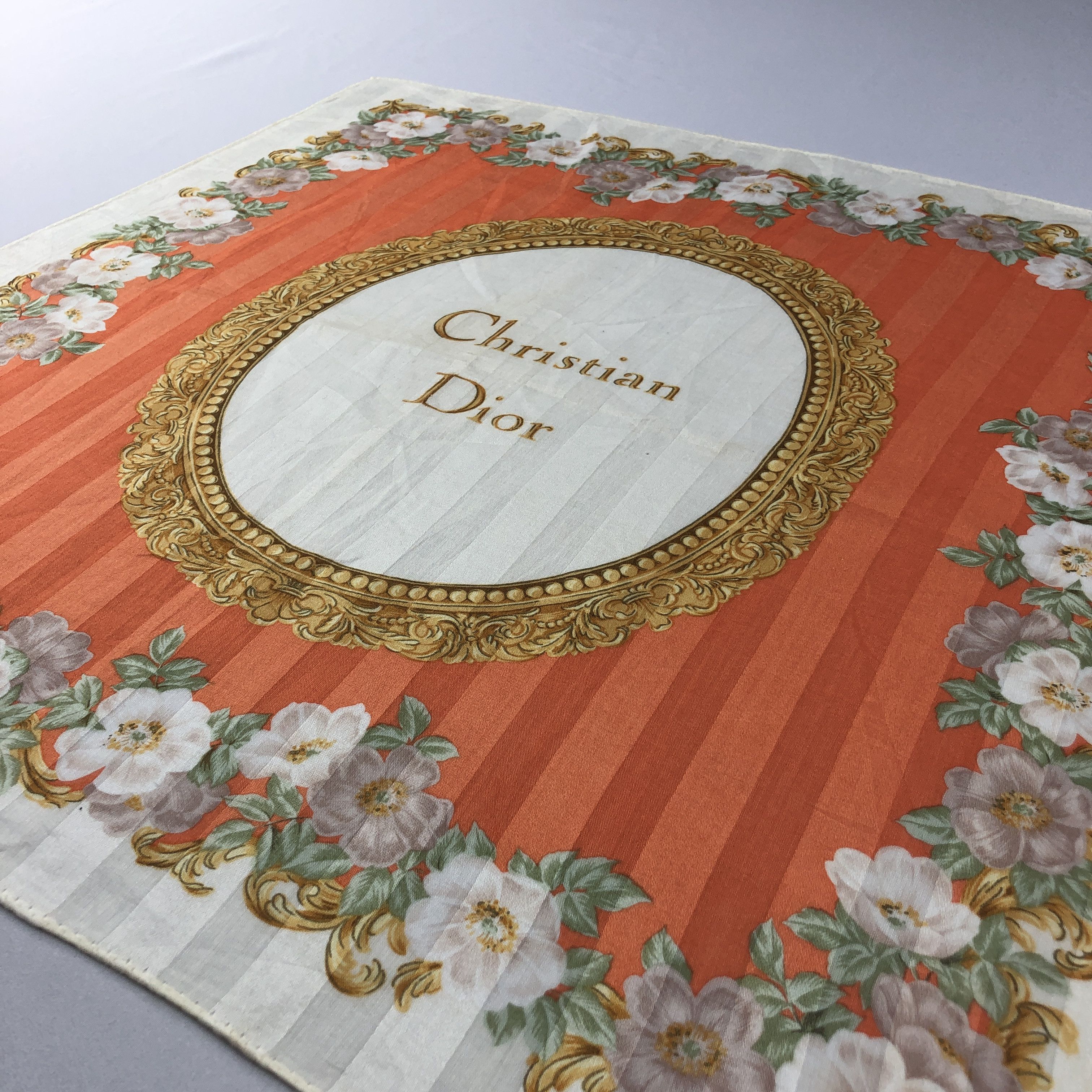 Christian Dior Monsieur Christian Dior Handkerchief Neckerchief Bandana H2908 Size ONE SIZE - 2 Thumbnail