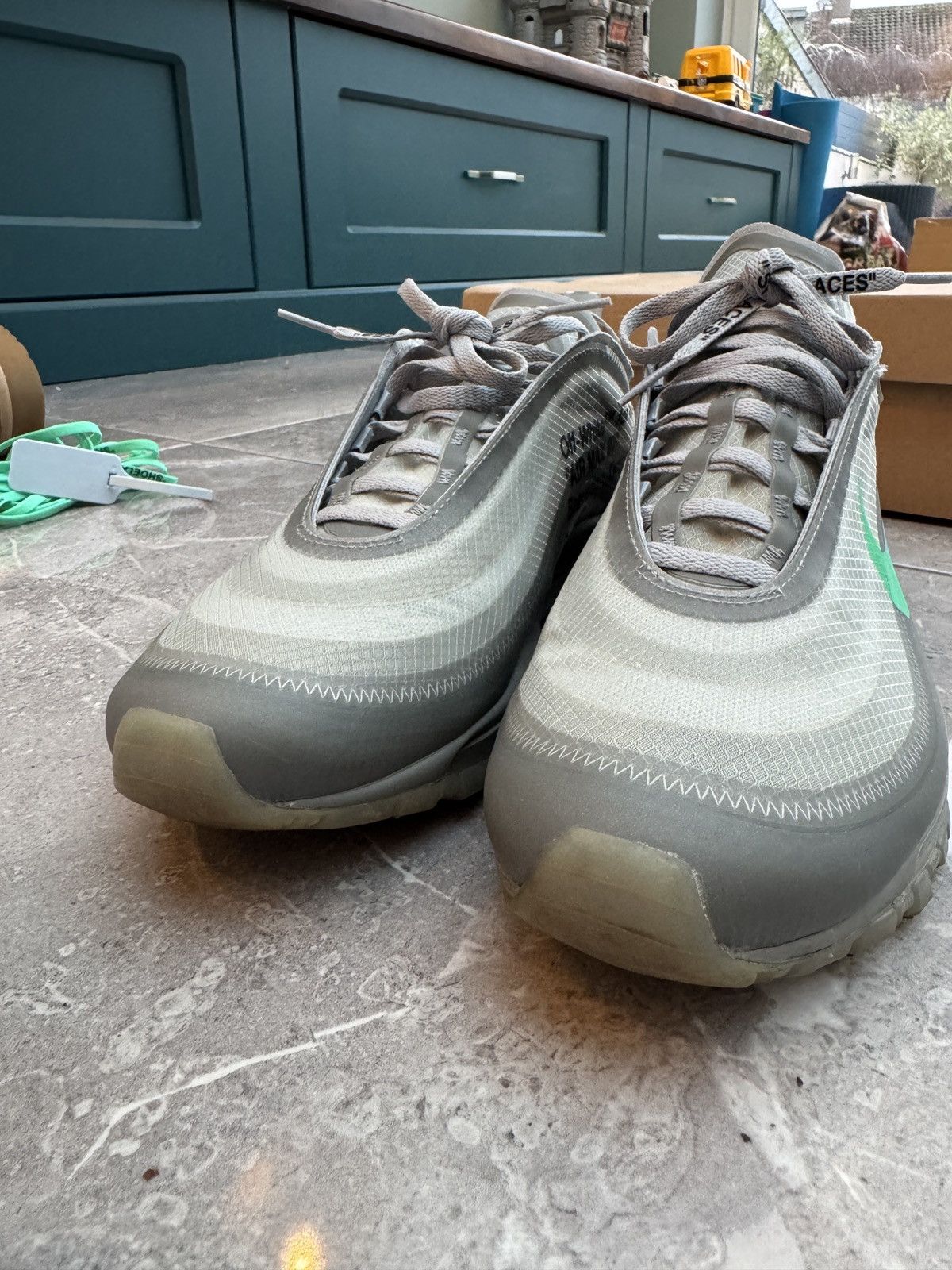 Nike × Off-White Nike Off-White Air Max 97 ‘Menta’ - UK9/US10 Size US 10 / EU 43 - 5 Thumbnail