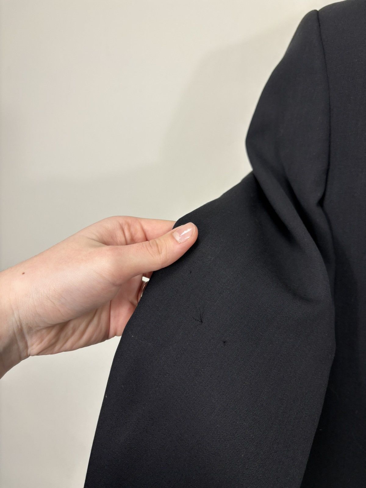 Armani Collezioni Armani Collezioni Men’s Black Wool Blazer Jacket Sport Coat Size 36R - 8 Thumbnail