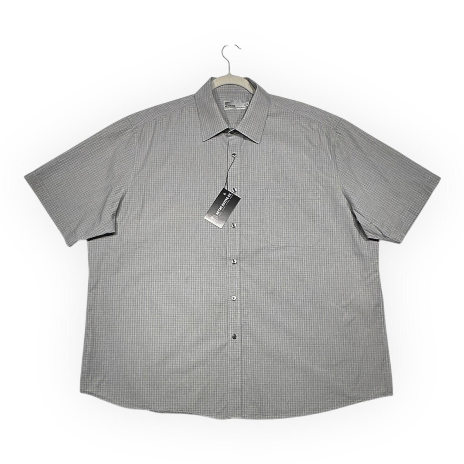 Marks & Spencer Marks & Spenser Shirt Men's UK Size 2XL Grey Non Iron Size 48R - 2 Thumbnail