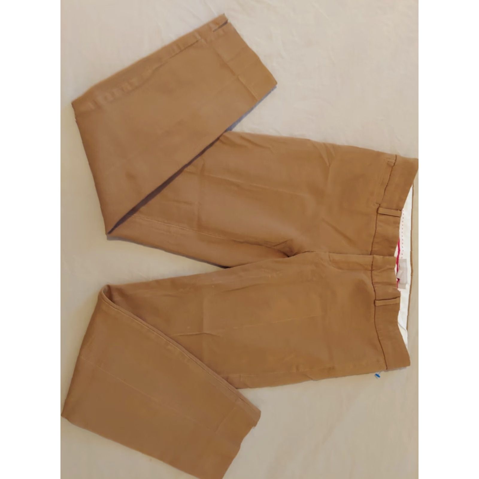 Banana Republic Womens Banana Republic Khaki Dress Pants 4 Khaki Slack Chino Trouser Size 27" / US 4 / IT 40 - 3 Thumbnail