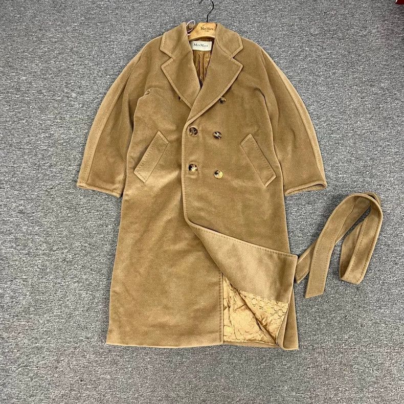 Max Mara Max Mara Classic 101801 Coat Camel Size M / US 6-8 / IT 42-44 - 1 Thumbnail