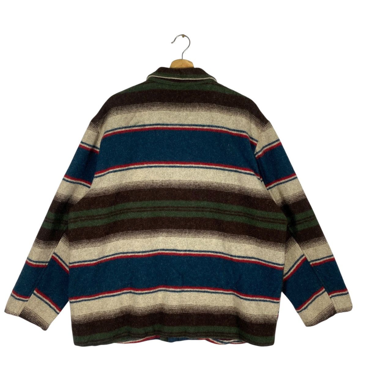 Other Vintage Blue Scuba San Francisco Striped Pattern Wool Size US L / EU 52-54 / 3 - 11 Thumbnail
