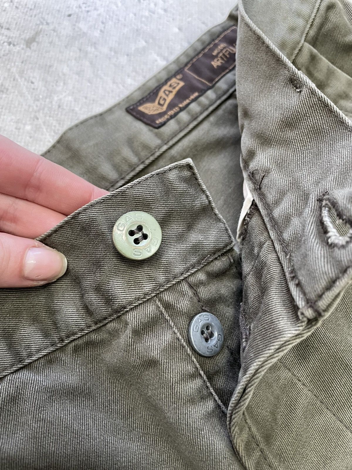 semanticdesign Rare woashed distressed camo pants if siz was nine y2k Size US 33 - 6 Thumbnail