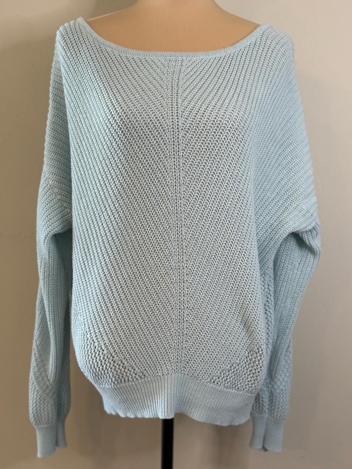 Other Hem & Thread sweater pastel sky blue knit pull over SZ LG Size L / US 10 / IT 46 - 1 Thumbnail