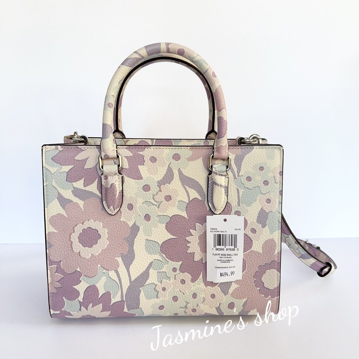 Coach NWT COACH Maggie Small Tote Bag Floral Print CBM08 Size ONE SIZE - 4 Thumbnail